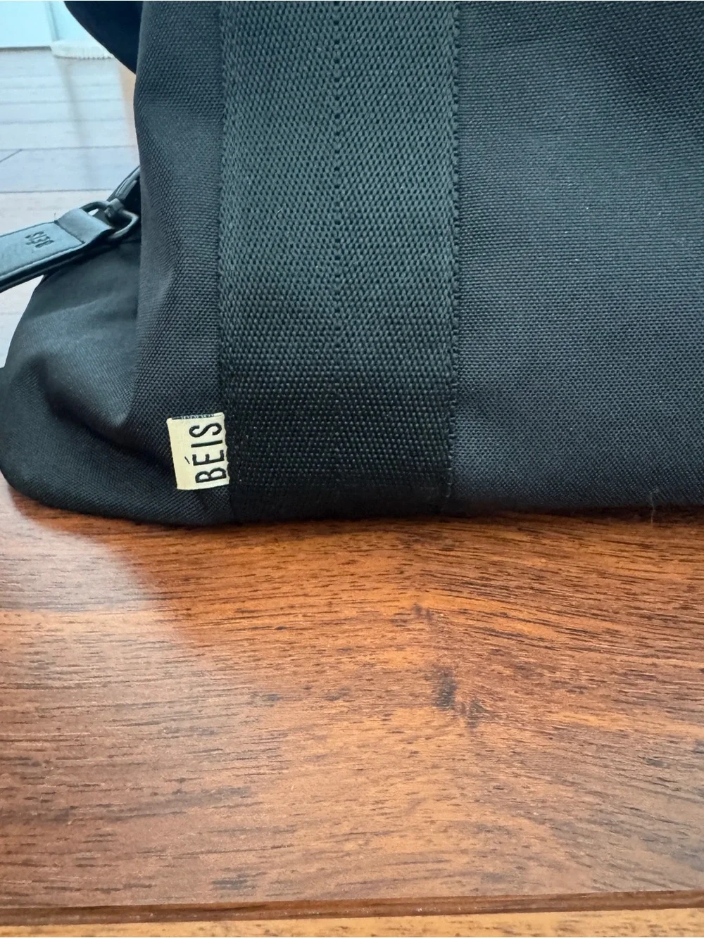 BÉIS Black Duffle Bag | Travel Carry-On Gym Bag with Trolley Sleeve